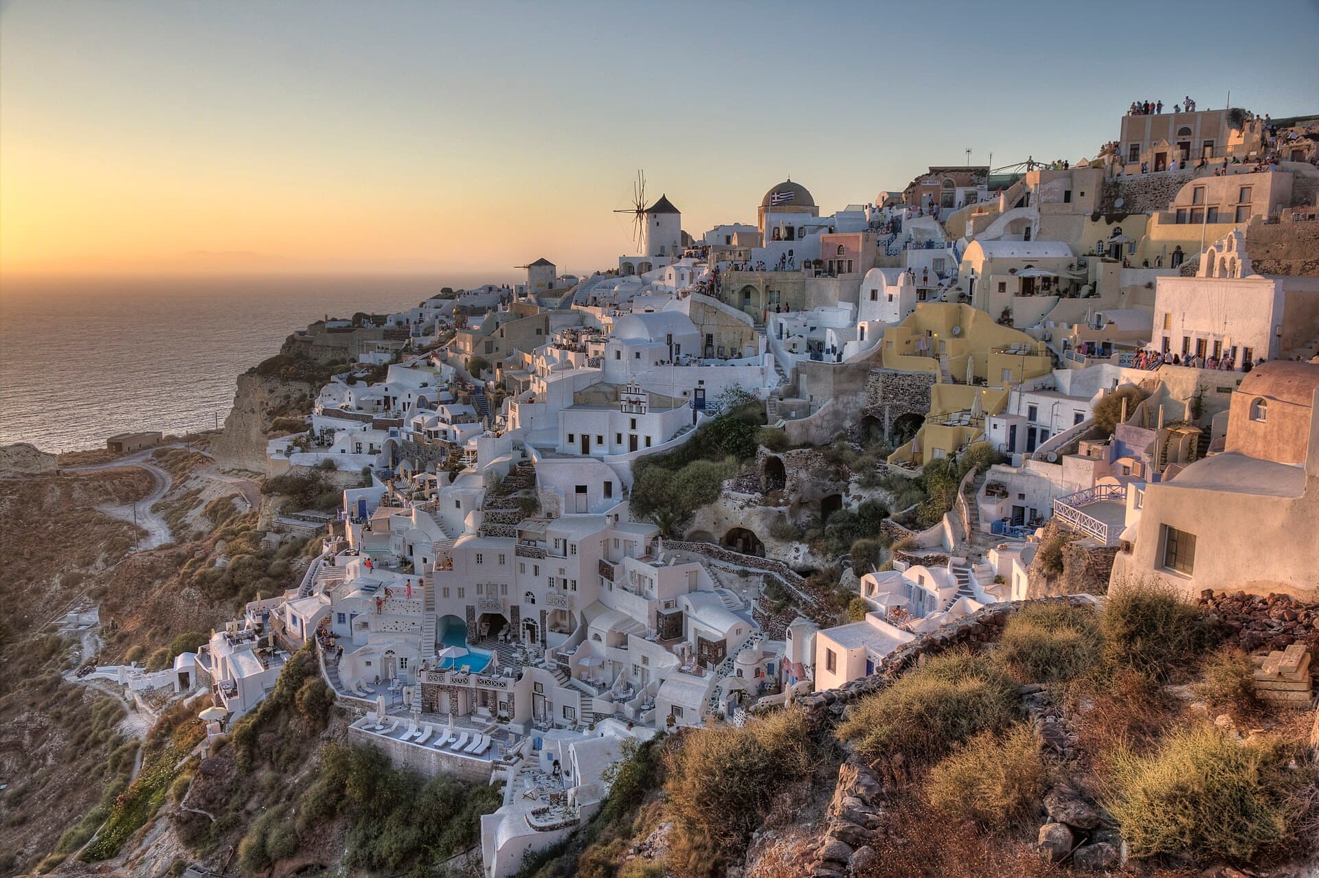 Oia, Santorini at sunset